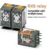 Промежуточное реле 24VDC 220VAC 8Pin с тестовой кнопкой 2NO2NC RXS2CN RY-ELE
