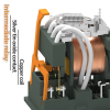 Промежуточное реле 24VDC 220VAC 8Pin с тестовой кнопкой 2NO2NC RXS2CN RY-ELE